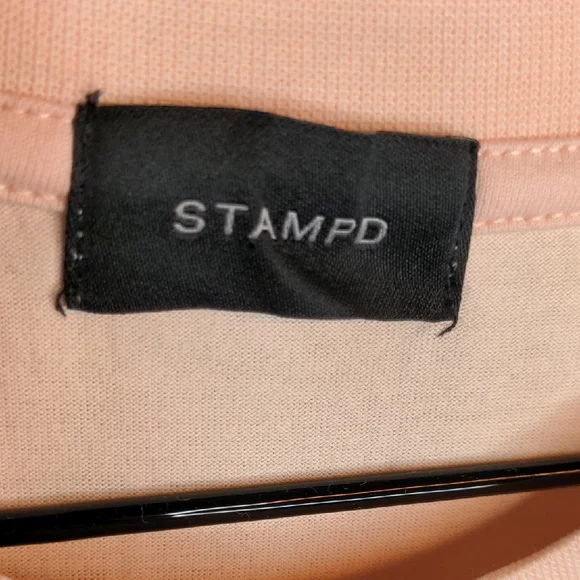 STAMPD Cursive Pink T-Shirt - Picture 2 of 8